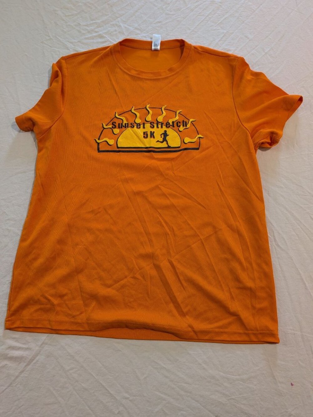 Sunset Stretch 5K Orange XL Performance Shirt Expert Applied Race